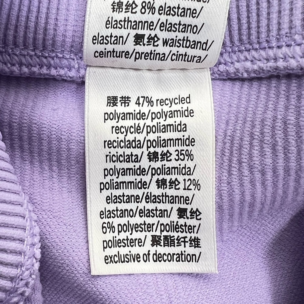 NWT PINK Fold Over Waist Leggings Lavender Color Full Length Size Small - Picture 7 of 7